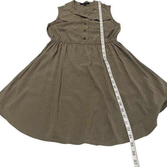 All Saints Women's Green Itaca Sleeveless Shirt Dress US Size‎ 4 - Picture 7 of 7